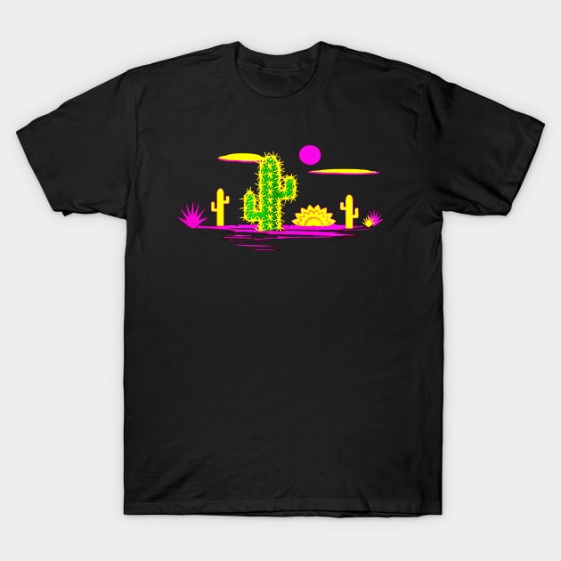 Cactus Desert T-Shirt by ryu_design